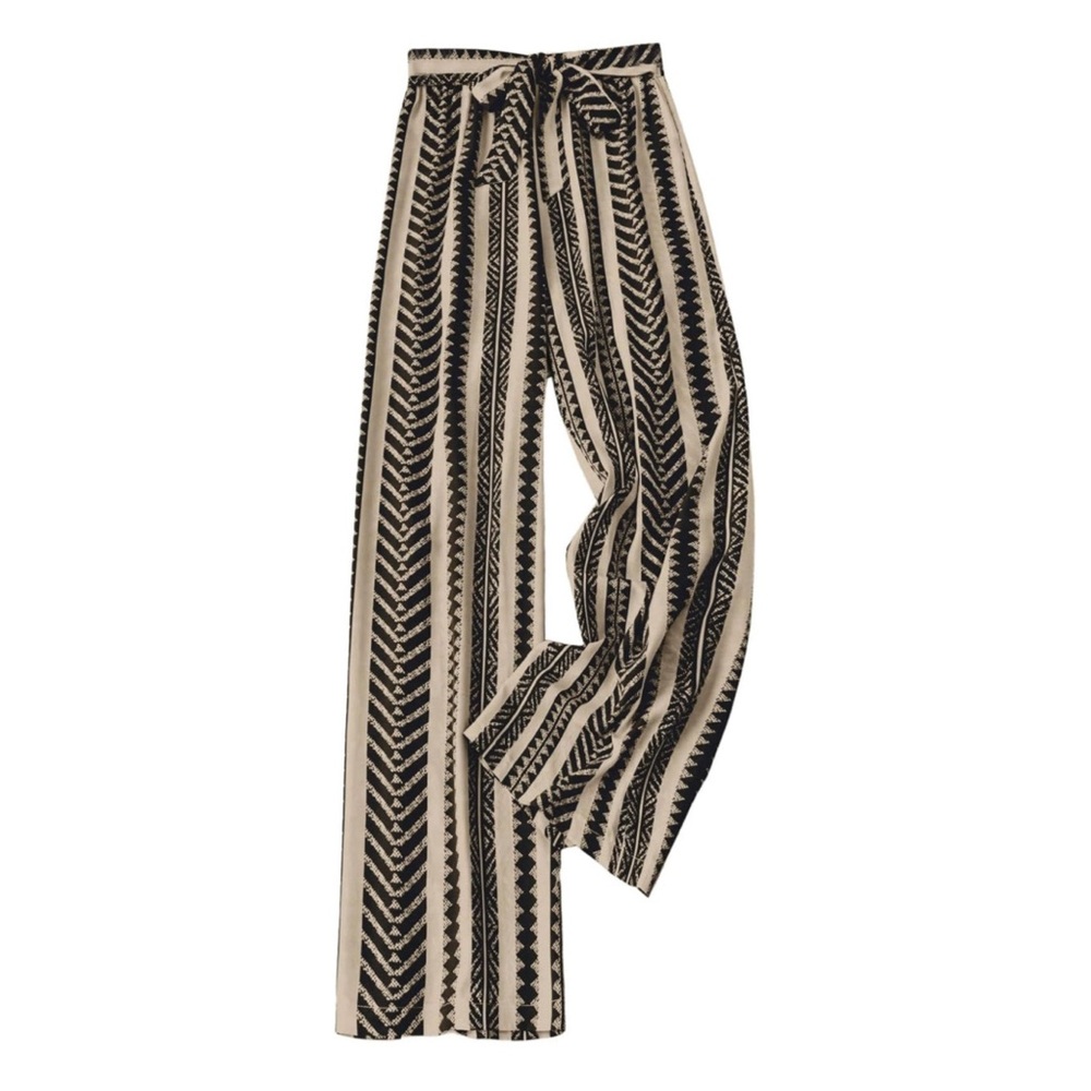 Unbranded Tribal Striped Wide Leg Pants